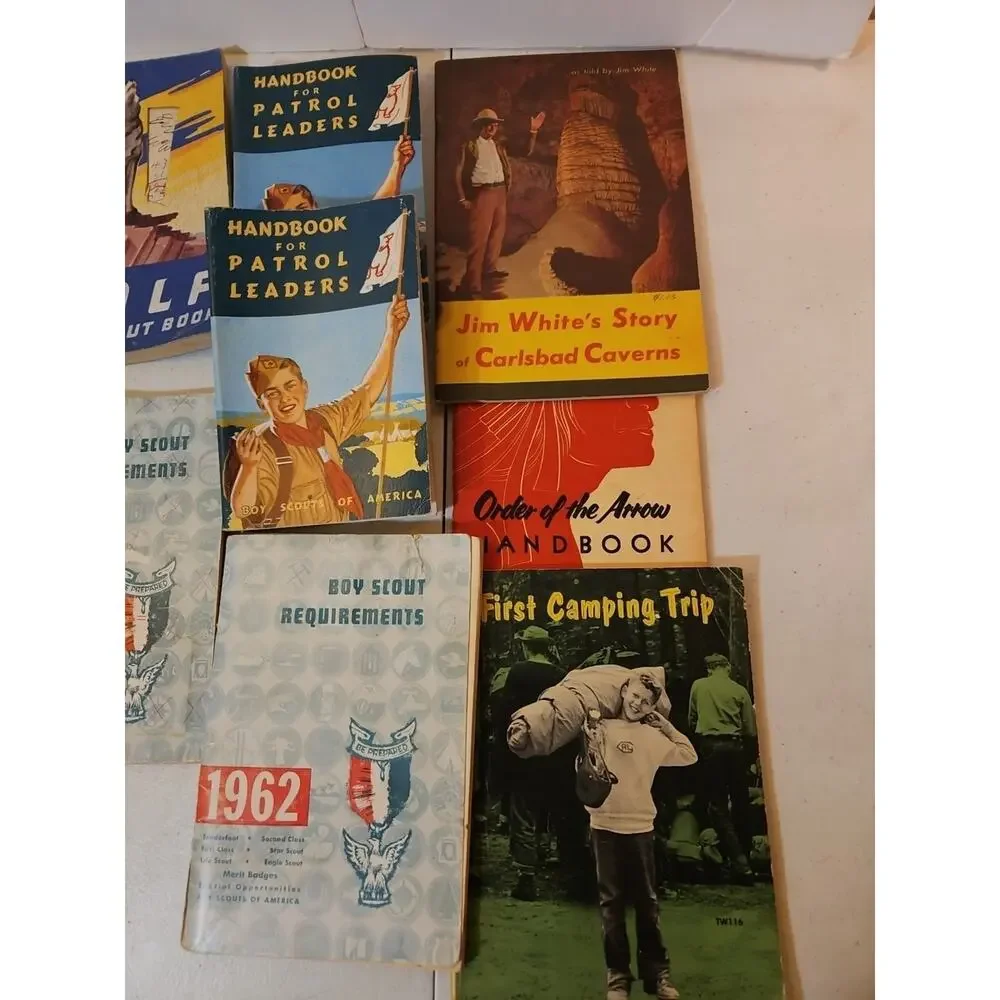 Vintage Boy Scout Book Bundle With Extra Collectible Paper Ephemera